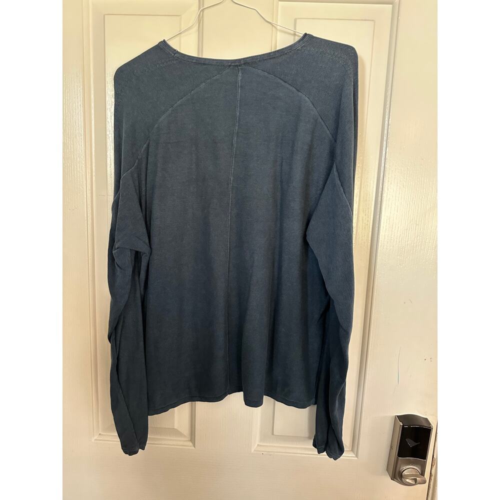 Rag & Bone T-Shirt Clayton Cotton Crew Neck Blue Size 2XL - Picture 8 of 10